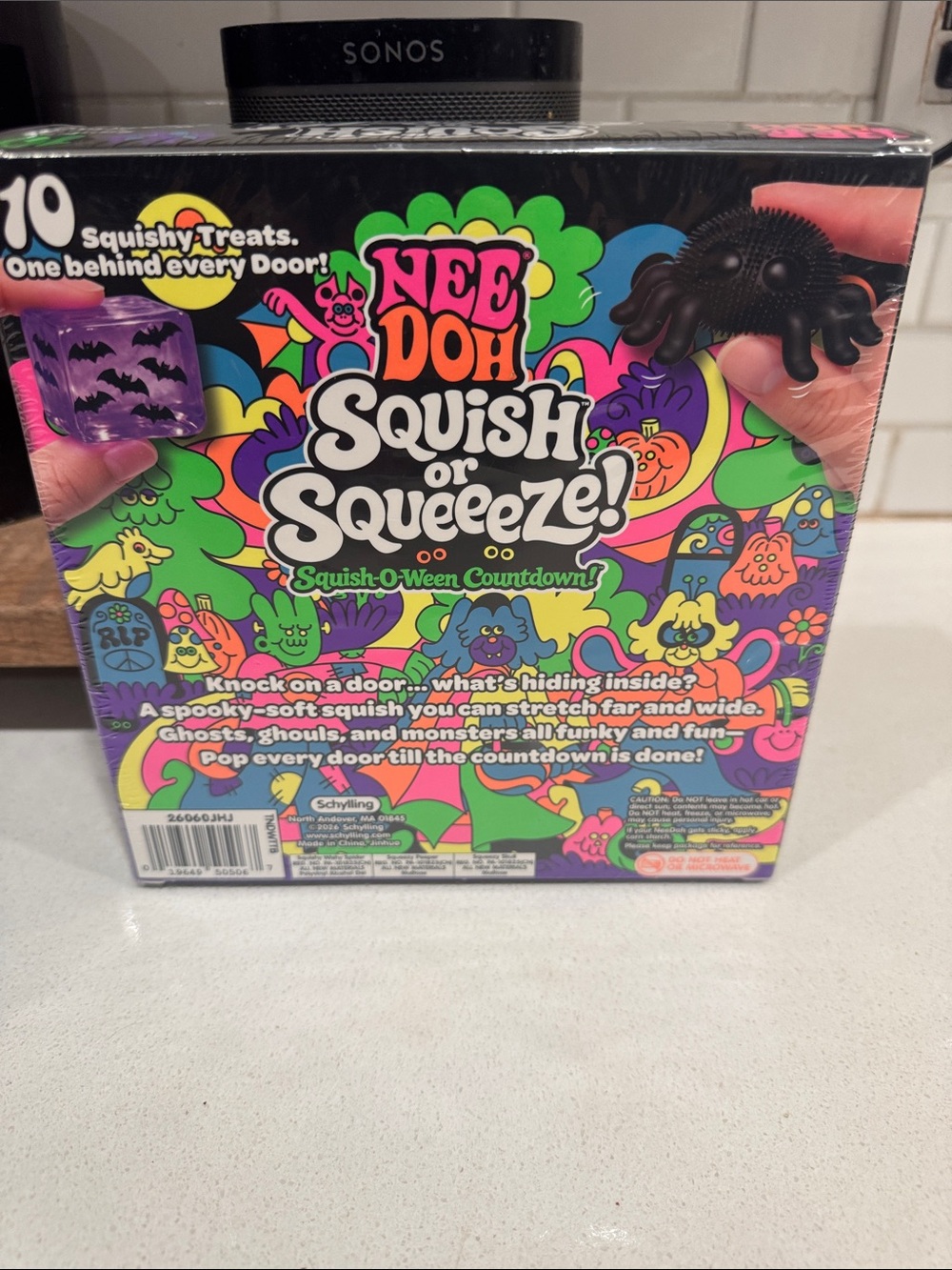 Needoh Squish or Squeeze! Kids Toy - Black Multi - Picture 2 of 2
